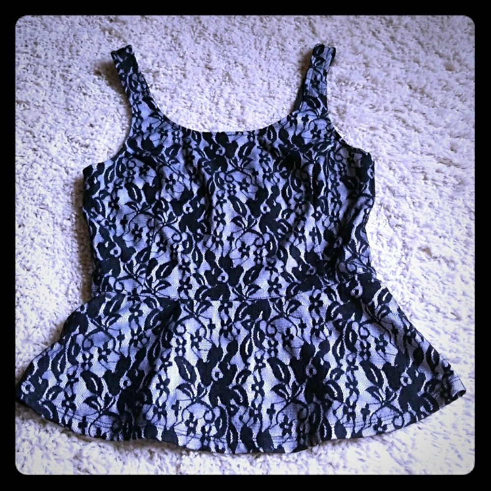 Lace floral shirt!